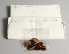 TWO BAGS OF TIGER'S EYE.