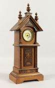 A GOOD MINIATURE CONTINENTAL LONGCASE CLOCK. 13.5ins high.