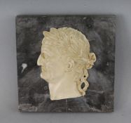 A GRAND TOUR MARBLE TILE, 