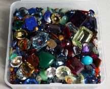 A BOX OF MIXED STONES