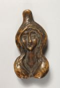 A BRONZE EROTIC GIRL. 4ins.