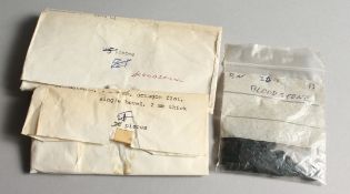 THREE BAGS OF BLOODSTONE.