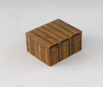 A TIGER'S EYE BOX AND LID. 2.5ins.