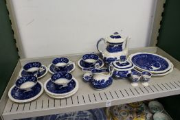 A quantity of Spode Tower pattern blue and white china.