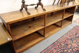A good large oak shop counter cabinet. 9ft 6ins long.