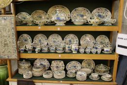 A comprehensive collection of Mason's Regency pattern china (some faults).
