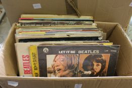 Beatles and other records.
