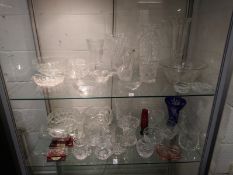 A quantity of household and decorative glassware.