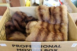 A ladies' fur coat etc.