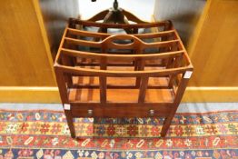 A reproduction mahogany Canterbury.