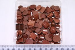 A quantity of gold stone pieces.