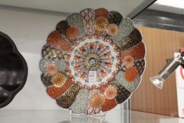 A Japanese Imari charger.