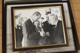 A small group of framed and glazed black and white photographs by Beken, reputedly from the