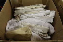 Various lace and linen etc.