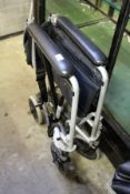 A wheelchair.
