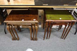 Two nests of tables.