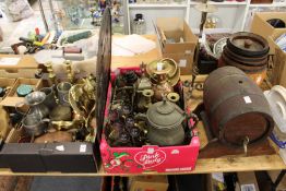 A large quantity of decorative metalwork etc.