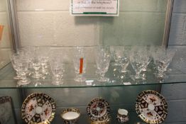 A quantity of Stuart and other good cut glassware.