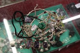 Silver jewellery to include earrings, necklace, pendants etc.