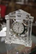 A Waterford crystal desk clock.