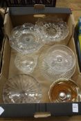 Various glass dishes.
