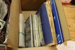 Stamp albums and First Day Covers.