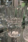 A good large Baccarat cut glass vase.
