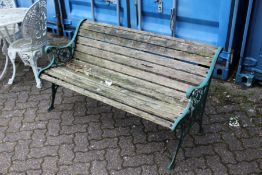 A garden bench.