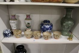 A quantity of Chinese pottery and porcelain.