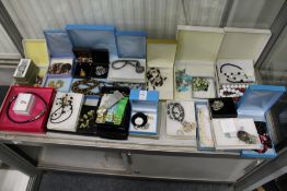 A large quantity of costume jewellery, mostly boxed.