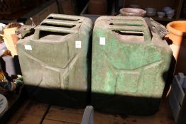 Two military jerry cans.