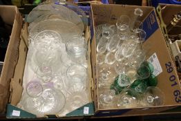 A quantity of household glassware.