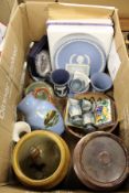 Wedgwood Jasper ware and other china.
