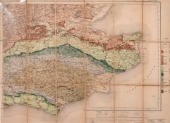 A map of Kent into London, Circa 1908, Ordinance survey of England and Wales, 18