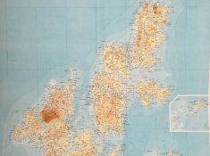 A collection of 38 Scottish maps, circa 1895, published by John Bartholomew and co, each 17.5