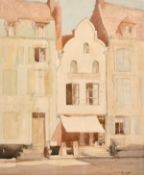 William Lee Hankey (1869-1952) British, 'The Old House, Hesdin', A French street scene, watercolour,
