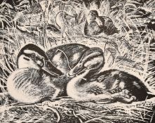 Barbara Lawrence (20th century) 'Shalford Mill 42/75', and another of 'Mallards, Poole Harbour' by