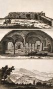 C. Le Brun (1619-1690) French, A collection of biblical topography, engravings, inscribed in pencil,