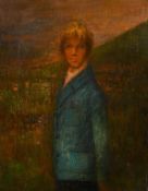 Late 19th/early 20th century, possibly American?,' The Sugarloaf Girl', A young girl amongst