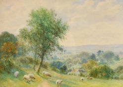 Roberto Angelo Kitterminster Marshall (1849-1926) British. 'Distant Southdowns from Warbleton,