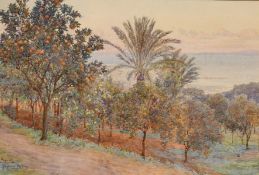 Beatrice Parsons (1870-1955) British, 'Algiers from the Villa des Oranges', watercolour, signed