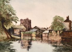 William Tatton Winter (1855-1928). 'Sudbury Watch Tower, Canterbury' Etching, Signed in Pencil.