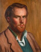 Philip Poyser (1912-1988) British, A self-portrait of the artist, signed and dated '39', inscribed