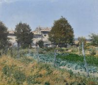 Christopher Sanders (1905-1991) British, 'North of Montelimar', A view of the French countryside,