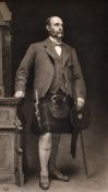 Hubert Von Herkomer (1849-1914) British, a Highland gentleman, mezzotint, signed in pencil, 29