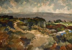 Harry Rutherford (1903-1985) British, A rocky landscape, watercolour, signed l.r. H Rutherford,