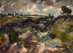 Harry Rutherford (1903-1985) British, A Northern landscape, watercolour, Signed l.r. H Rutherford,