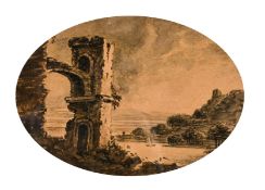 Sir Charles Bell KH FRS FRSE FRCSE MWS (1774-1842) British, TWO ARCHITECTURAL CAPRICCI,