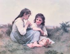 After Bouguereau, an oleograph, 22