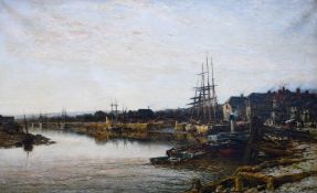 Benjamin Williams Leader (1831-1923) British, 'An Old Southern Port', oil on canvas, signed and